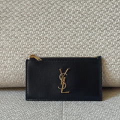 Saint Laurent Cassandre Zipped Card Holder
