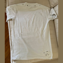 Balenciaga "Hi My Name Is" Distressed Cotton T-Shirt - Size XXs