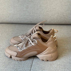 Christian Dior Nude Beige D-Connect Sneakers - Size 40½