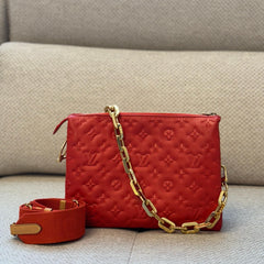 Louis Vuitton Red Coussin PM