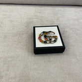 Gucci GG Crystal Embellished Brooch