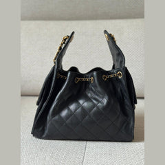 Chanel 25 Caviar Small Black Small Handbag with Gold Hardware