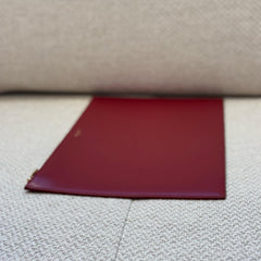 Saint Laurent Burgundy Leather Clutch