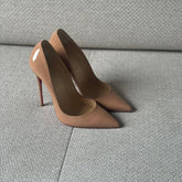 Christian Louboutin Nude Patent Leather So Kate 120mm Pumps - Size 38