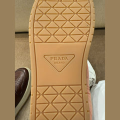 Prada Brown Leather Backless Sneakers - Size 37