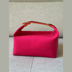 Hermès Hibiscus Canvas Bride a Brac GM Case