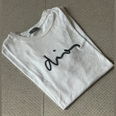 Christian Dior White Embroidered Logo T-Shirt - Size M