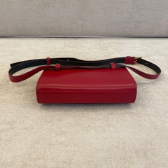 Saint Laurent Red Leather Kate Belt Bag - Free Size