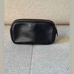 Fendi Black Leather FF Baguette Camera Bag