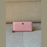 Gucci Light Pink GG Marmont Zip-Around Wallet