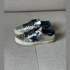 Golden Goose Silver May Low Top Sneakers - Size 40