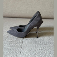 Dolce & Gabbana Grey Suede Pumps - Size 37.5