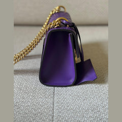 Gucci Purple GG Padlock Shoulder Bag
