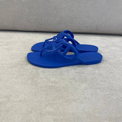 Hermès Blue Egerie Jelly Sandals - Size 38