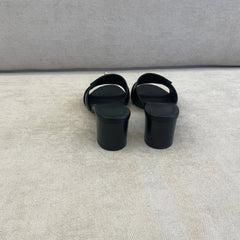 Hermès Black Gigi 50 Sandal - Size 37.5
