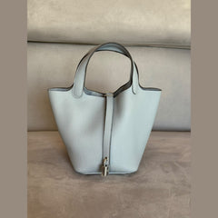 Hermès Picotin Lock 18 in Gris Pantin with Palladium Hardware