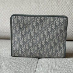 Christian Dior Grey Oblique Montaigne Pouch