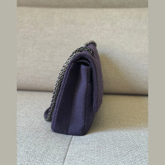 Chanel 2.55 Reissue Flap Bag Jumbo Purple Quilted Fabric