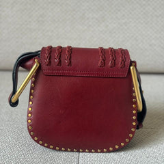 Chloé Burgundy Hudson Leather Crossbody