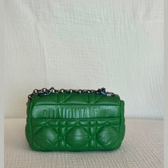 Christian Dior Green Mini Caro Shoulder Bag