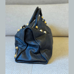 Balenciaga Large Black Leather Classic City Bag