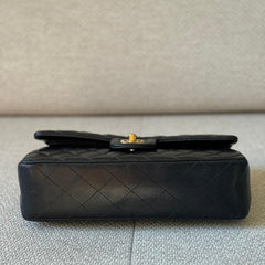 Chanel Black Medium Quilted Lambskin Double Flap Bag