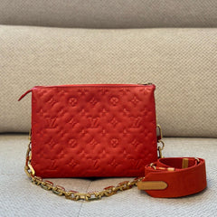 Louis Vuitton Red Coussin PM