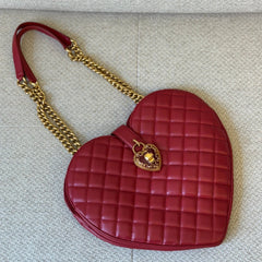 Dolce & Gabbana Red My Heart Chain Shoulder Bag