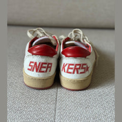Golden Goose BallStar Sneakers with Red Star - Size 38