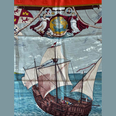 Hermès “Christophe Colomb Découvre L’Amérique” Silk Jacquard Scarf 90