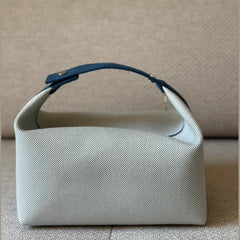 Hermès Bride-a-Brac Cabriole GM Case in Gris Perle with Pegasus Motif