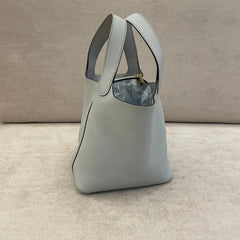 Hermès Picotin Lock 18 in Bleu Pale with Gold Hardware