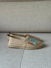 Loewe Paula's Ibiza Beige Canvas Espadrilles - Size 38