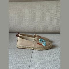 Loewe Paula's Ibiza Beige Canvas Espadrilles - Size 38