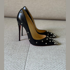 Christian Louboutin Black Degraspike 120 Pumps – Size 36.5