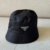 Prada Black Re-Nylon Bucket Hat - Size Small