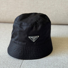 Prada Black Re-Nylon Bucket Hat - Size Small