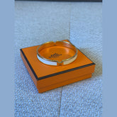 Hermès Olympe Bracelet – White Enamel with Gold Hardware (Size T3)