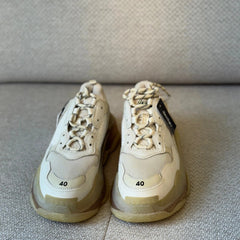 Balenciaga White Triple S - Size 40