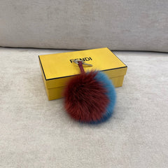 Fendi MultiColor Fox Fur PomPom Bag Charm