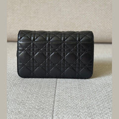 Christian Dior Black Miss Promenade Wallet on Chain