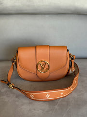 Louis Vuitton Brown Pont 9 Crossbody Bag