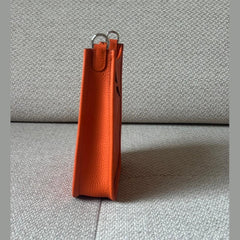 Hermès Orange Mini Evelyne PHW