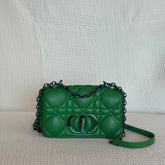 Christian Dior Green Mini Caro Shoulder Bag