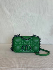 Christian Dior Green Mini Caro Shoulder Bag