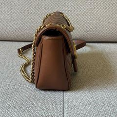 Gucci Brown GG Marmont Shoulder Bag