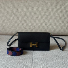 Hermès Black Epsom Leather Constance To Go with GHW
