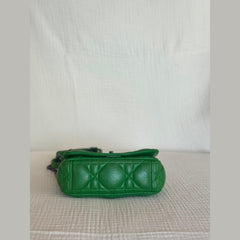 Christian Dior Green Mini Caro Shoulder Bag