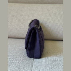 Chanel 2.55 Reissue Flap Bag Jumbo Purple Quilted Fabric
