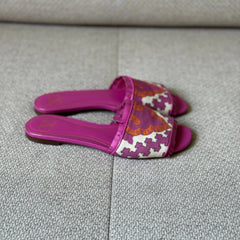 Valentino Pink Fringe Limited Edition Flat Sandals - Size 37